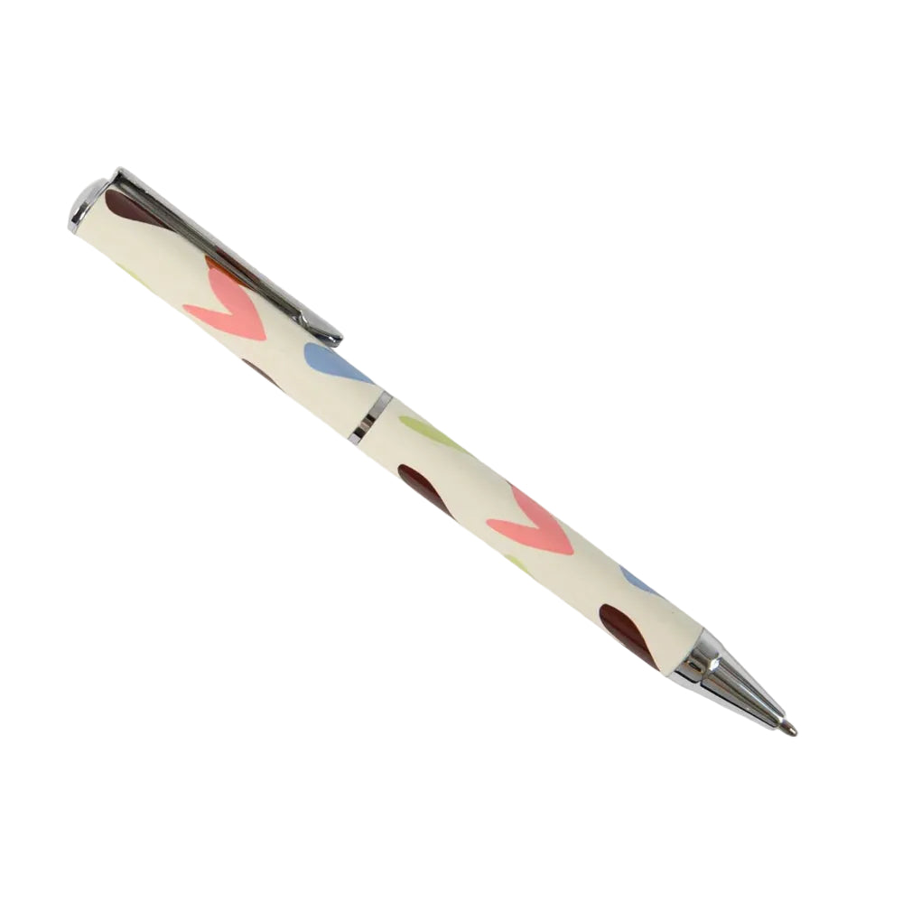 Caroline Gardner Multi Small Hearts Boxed Pen