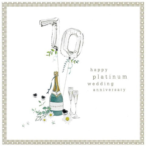 Primrose Hill Happy Platinum Wedding Ann Cinnamon Aitch candle by Cornucopia Home and Gift, featuring a decorative design.