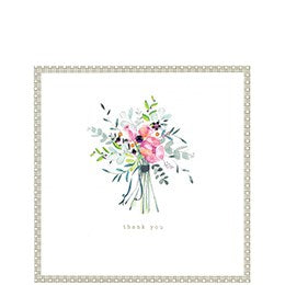 Thank you bouquet by Cinnamon Aitch in a Cornucopia Home and Gift arrangement featuring colorful flowers and greenery.