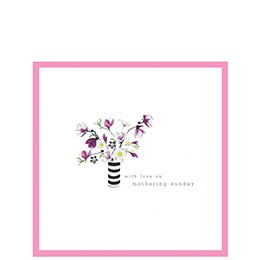 Cinnamon Aitch "Love on Mothering Sunday" greeting card featuring floral design, from Cornucopia Home and Gift.