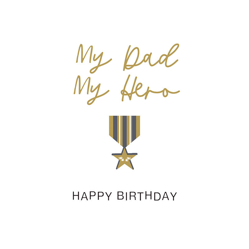 Hammond Gower Happy Birthday Dad card with colorful birthday message and festive design, perfect for celebrating fathers.
