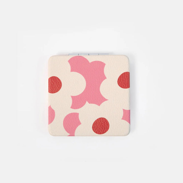 Pink Square Pocket Mirror