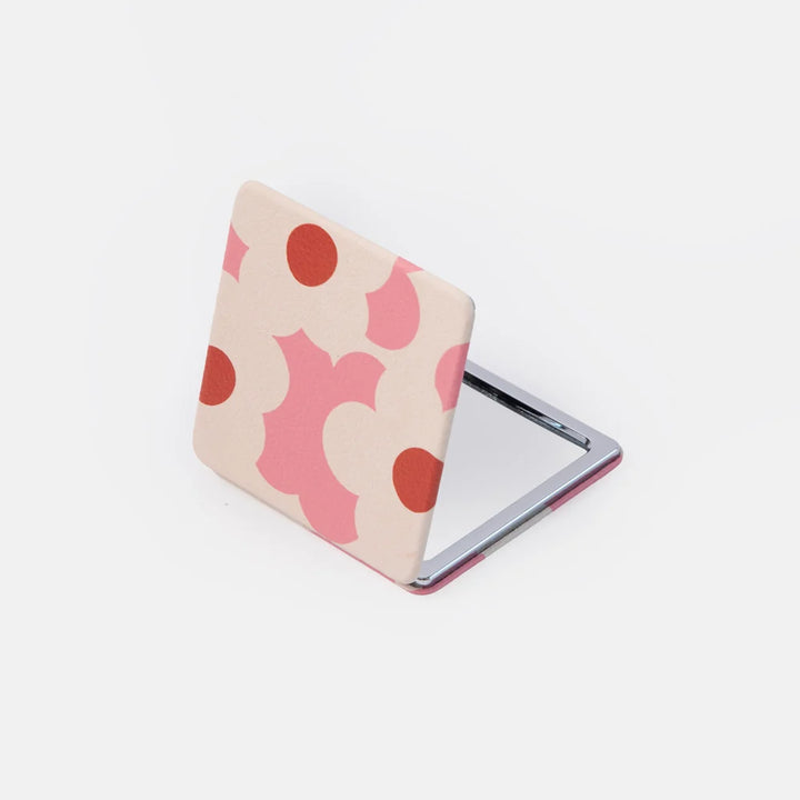 Pink Square Pocket Mirror