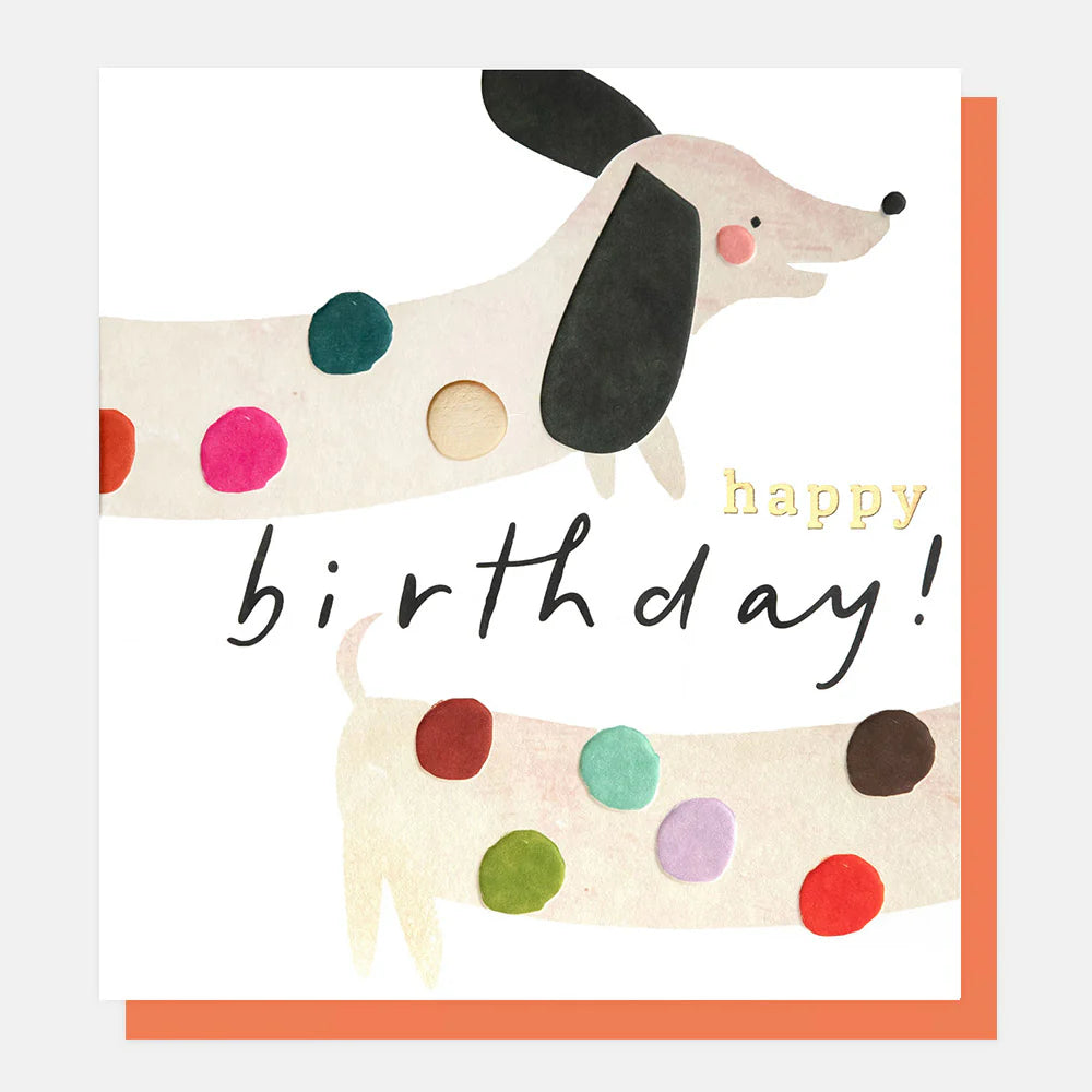 Happy Birthday Sausage Dog Card