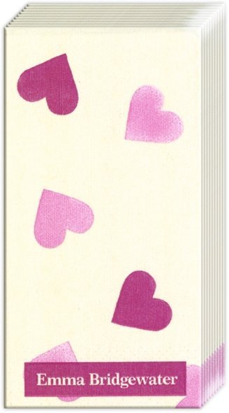 Pink Hearts Pocket Tissues from Cornucopia Home Ideal Home Range, featuring soft tissues with a pink heart design.