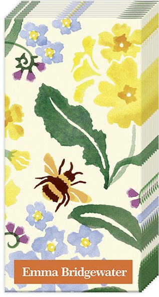 Pack of Forget Me Not and Primrose pocket tissues from Cornucopia Home&