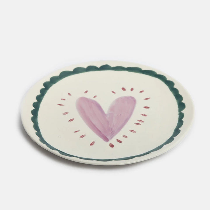 Heart with Scallop Border Plate