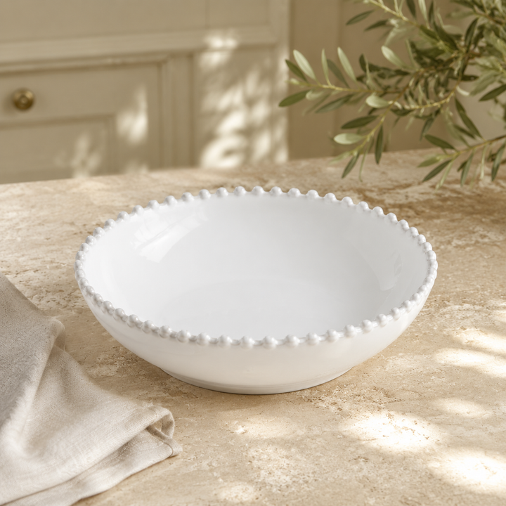 Pearl White Pasta Bowl/Plate