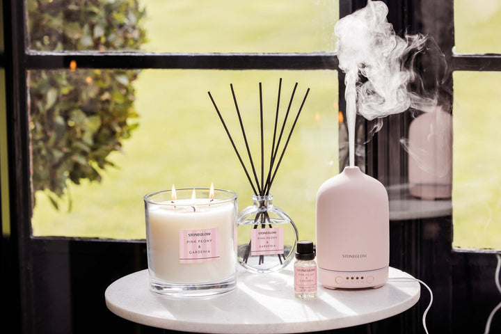 Pink Peony &amp; Gardenia Reed Diffuser 120ml | Stoneglow