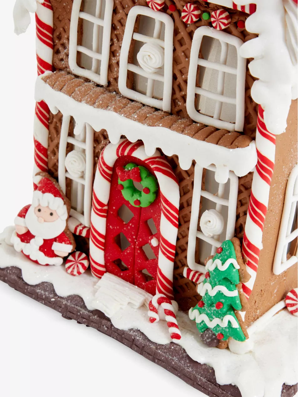 Tall Light Up Gingerbread House Ornament