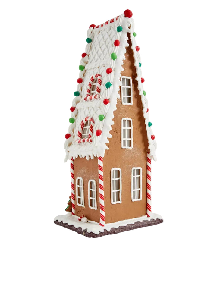Tall Light Up Gingerbread House Ornament