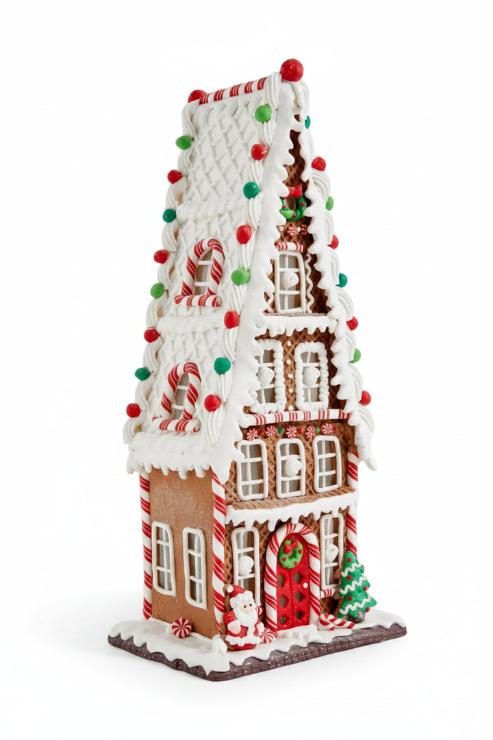 Tall Light Up Gingerbread House Ornament
