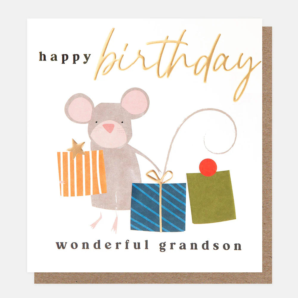 Happy Birthday Wonderful Grandson Card