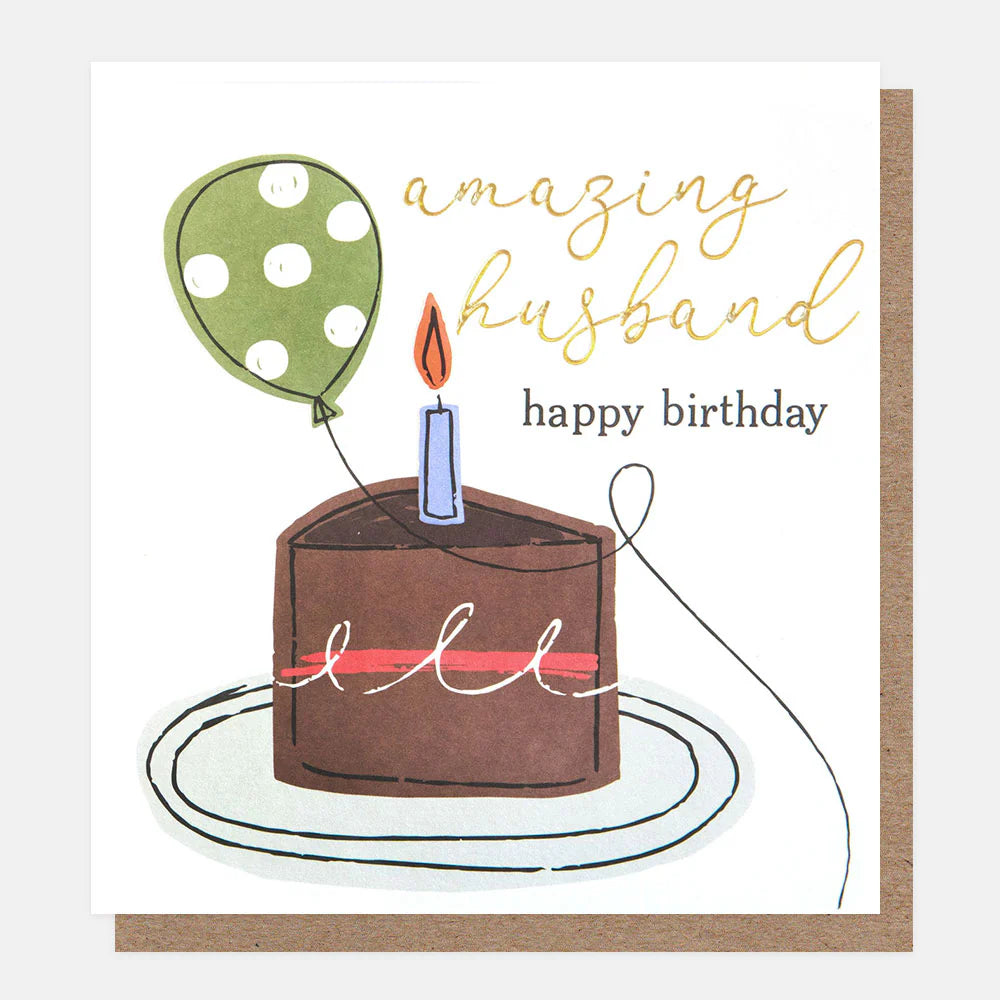 Amazing Husband, Happy Birthday Card