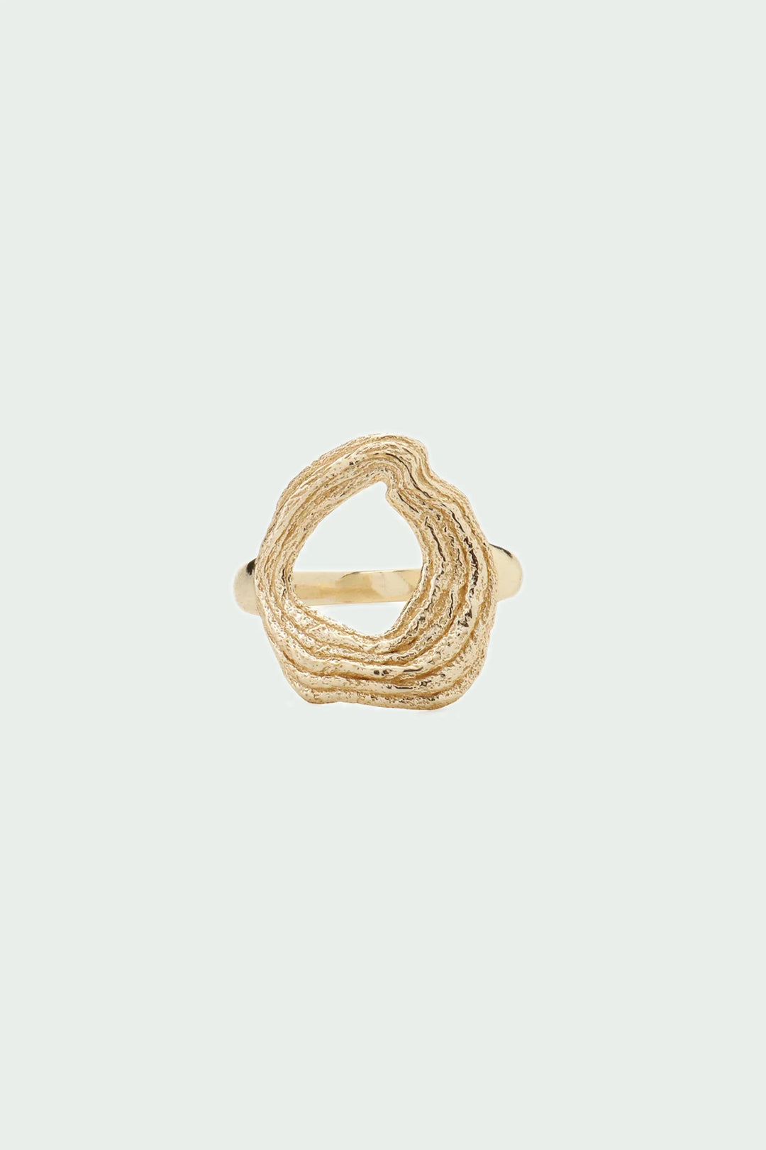 Gold Drift Ring by Tutti &amp; Co featuring a sleek, modern design, perfect as a stylish accessory or decorative piece.