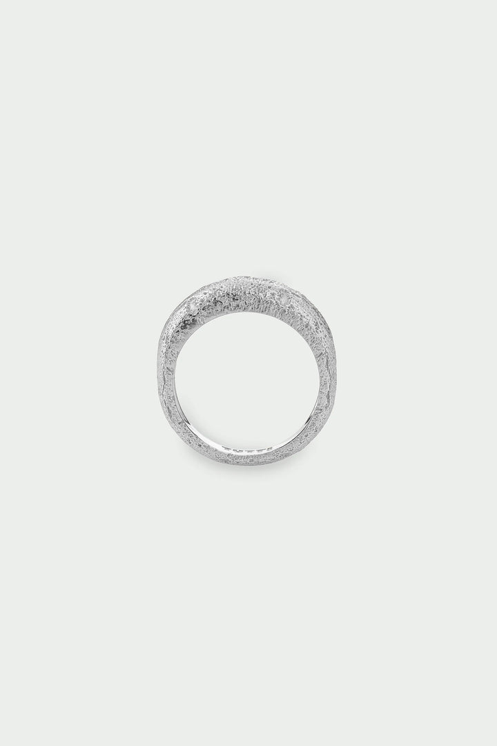 Medium Journey Ring by Tutti &amp; Co, featuring a stylish, handcrafted metal ring with a textured design, displayed on a neutral background.