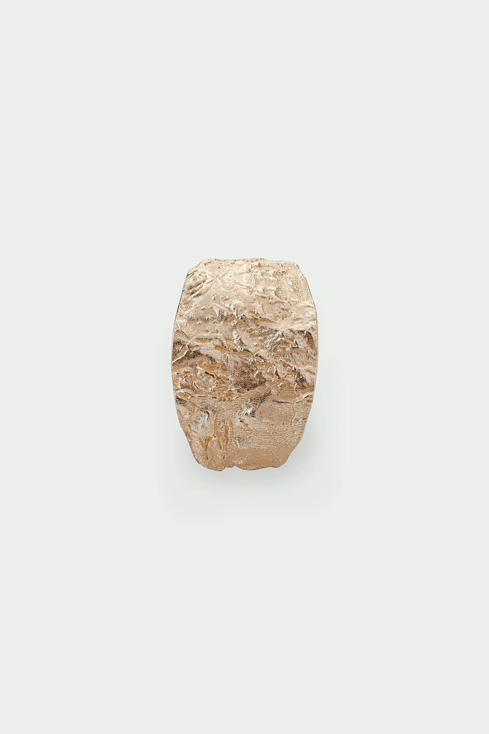 Gold medium Revere ring by Tutti & Co featuring a sleek, minimalist design, displayed on a neutral background.