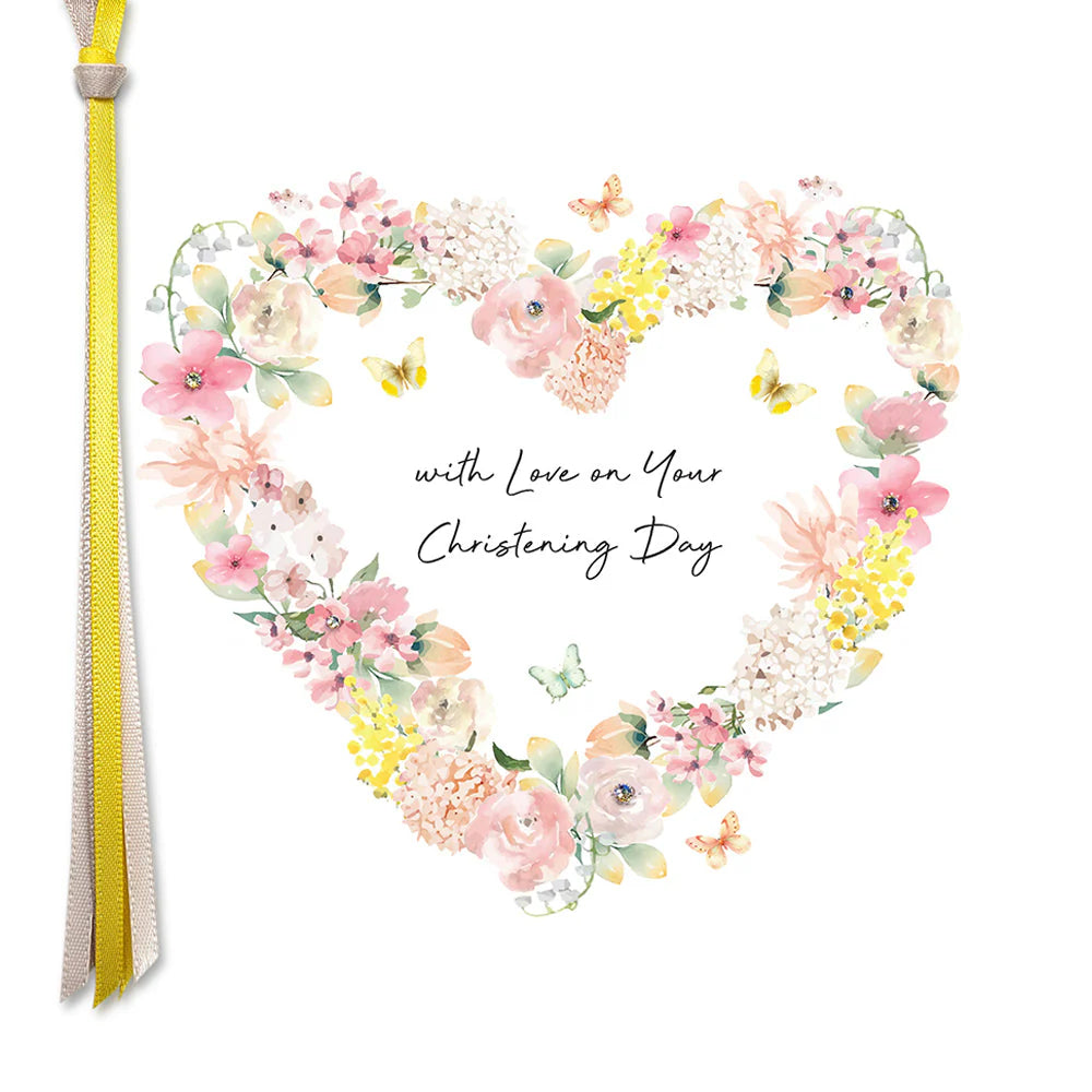 With Love On Your Christening Day card by Five Dollar Shake, featuring delicate design and heartfelt message for special occasions.