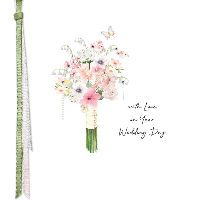 With Love On Your Wedding Day greeting card by Five Dollar Shake, featuring elegant design from Cornucopia Home and Gift.