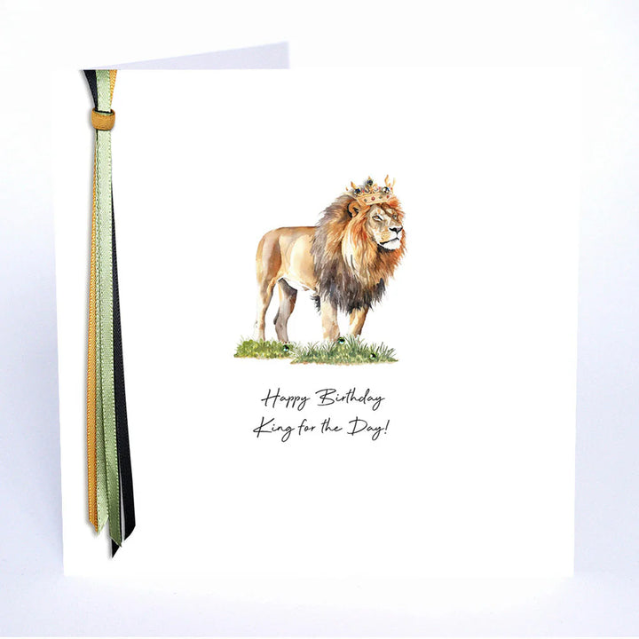 Happy Birthday King for the Day card by Five Dollar Shake, featuring vibrant birthday message and festive design.