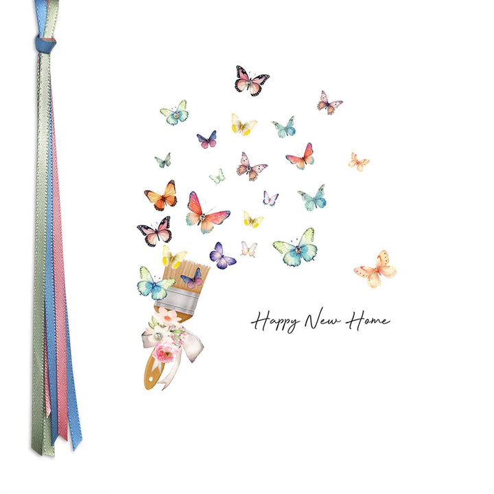 Happy New Home Butterflies Card
