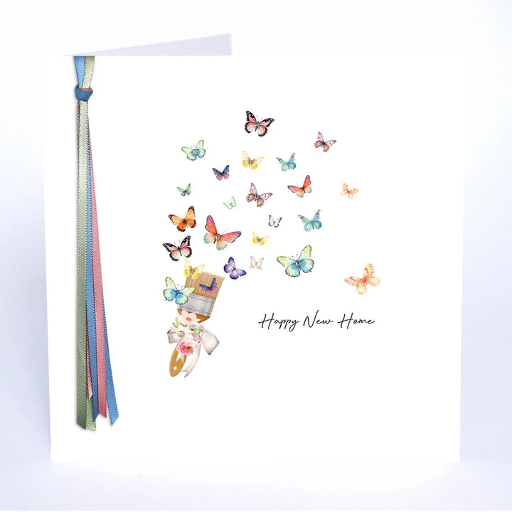 Happy New Home Butterflies Card