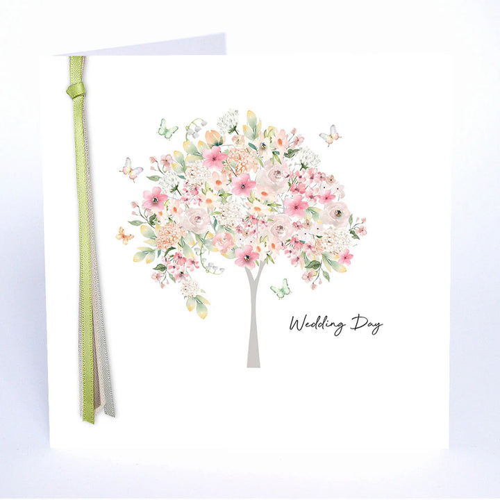 Wedding Day Tree card by Five Dollar Shake featuring a tree illustration, from Cornucopia Home and Gift.