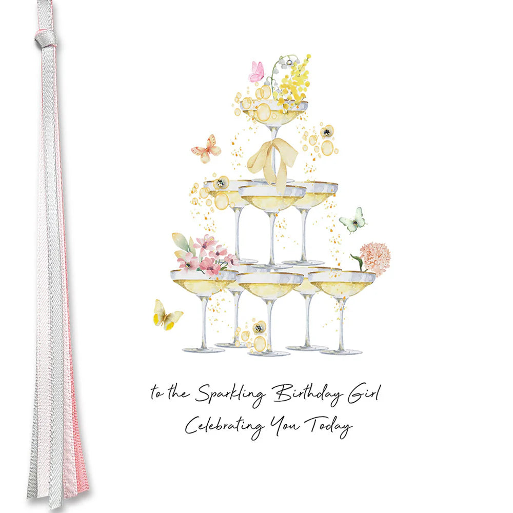 To The Sparkling Birthday Girl Celebrating You Today Card