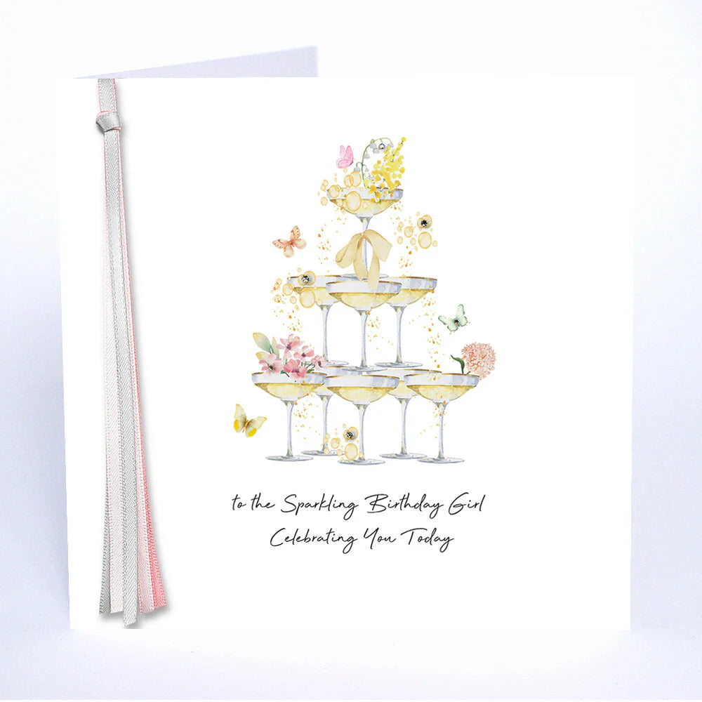 To The Sparkling Birthday Girl Celebrating You Today Card