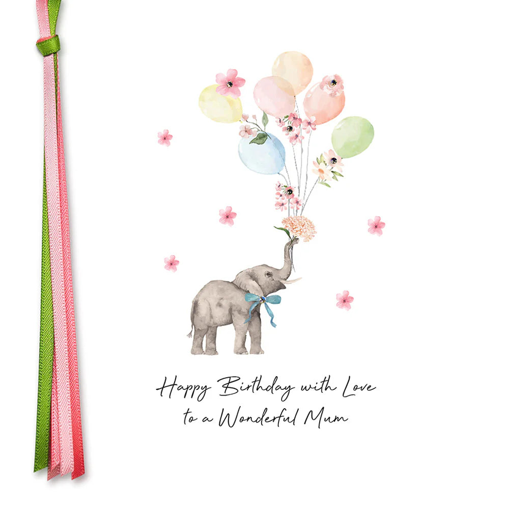 Happy birthday card for mum from Five Dollar Shake featuring colorful love message and floral design, by Cornucopia Home and Gift.