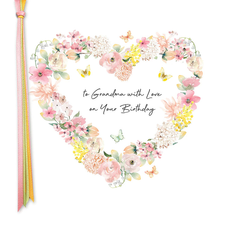 Ribbons &amp; Roses Nan With Love Birthday Card