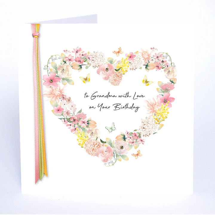 Ribbons &amp; Roses Nan With Love Birthday Card