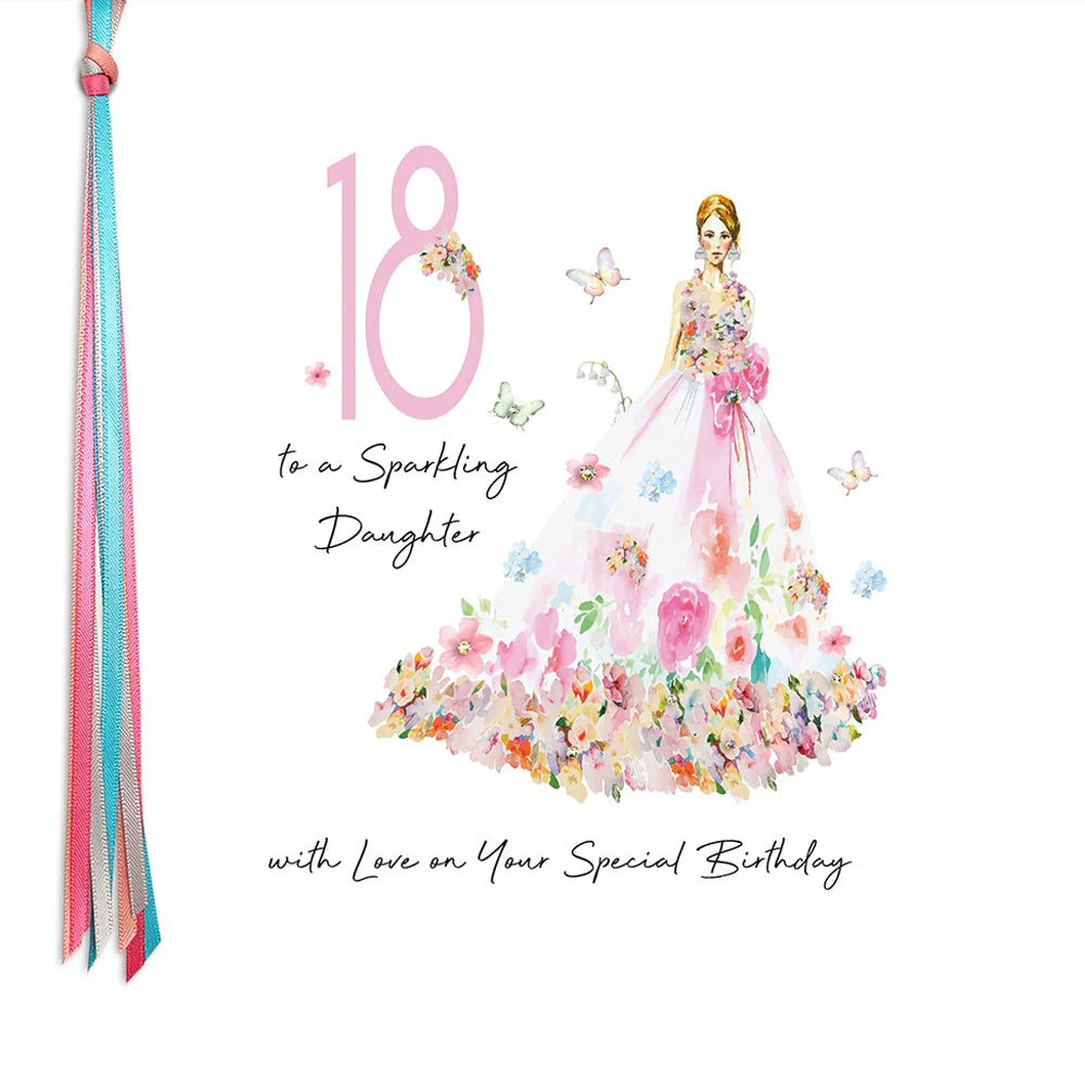 Five Dollar Shake sparkling daughter birthday card from Cornucopia Home and Gift featuring cheerful design and vibrant colors.