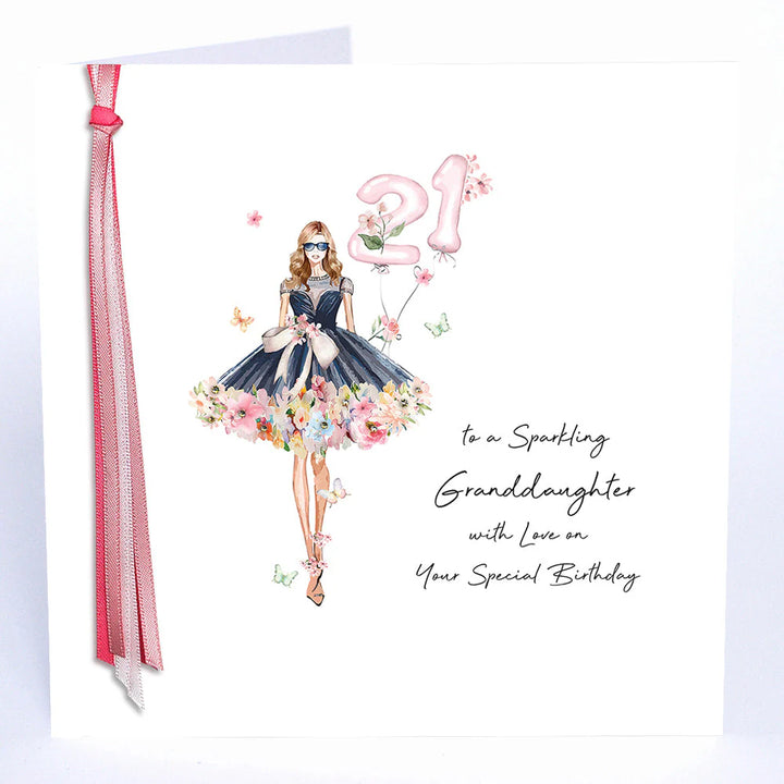 Five Dollar Shake birthday card from Cornucopia Home and Gift with sparkling granddaughter design, perfect for celebrating special occasions.