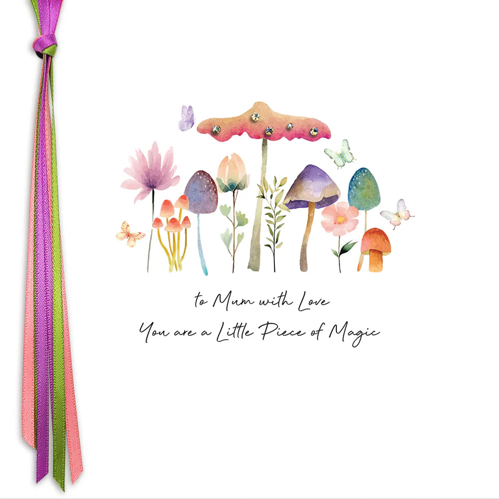 Five Dollar Shake To Mum With Love Little Piece of Magic card by Cornucopia Home and Gift, featuring colorful floral design