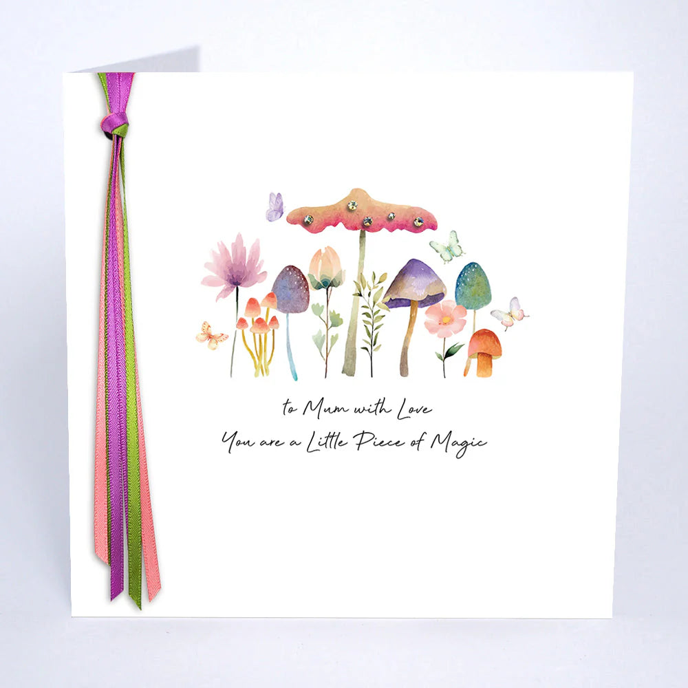 Little Piece of Magic card from Five Dollar Shake by Cornucopia Home and Gift, featuring heartfelt "To Mum With Love" message