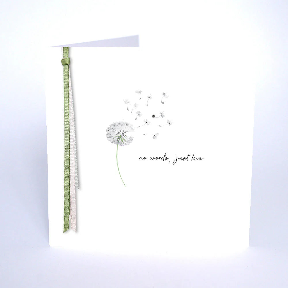 No Words Just Love card by Five Dollar Shake featuring a stylish design, perfect for expressing heartfelt emotions.