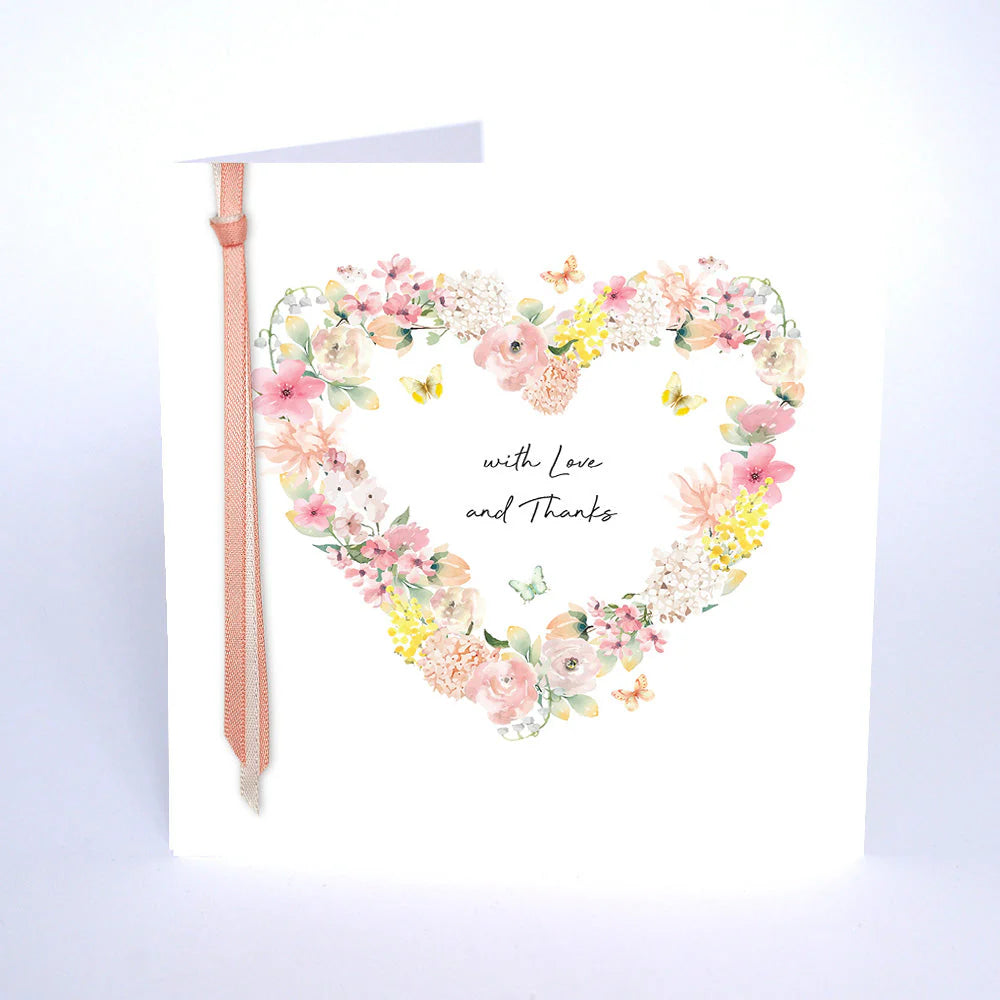 With Love and Thank You card by Five Dollar Shake featuring elegant design, from Cornucopia Home and Gift.