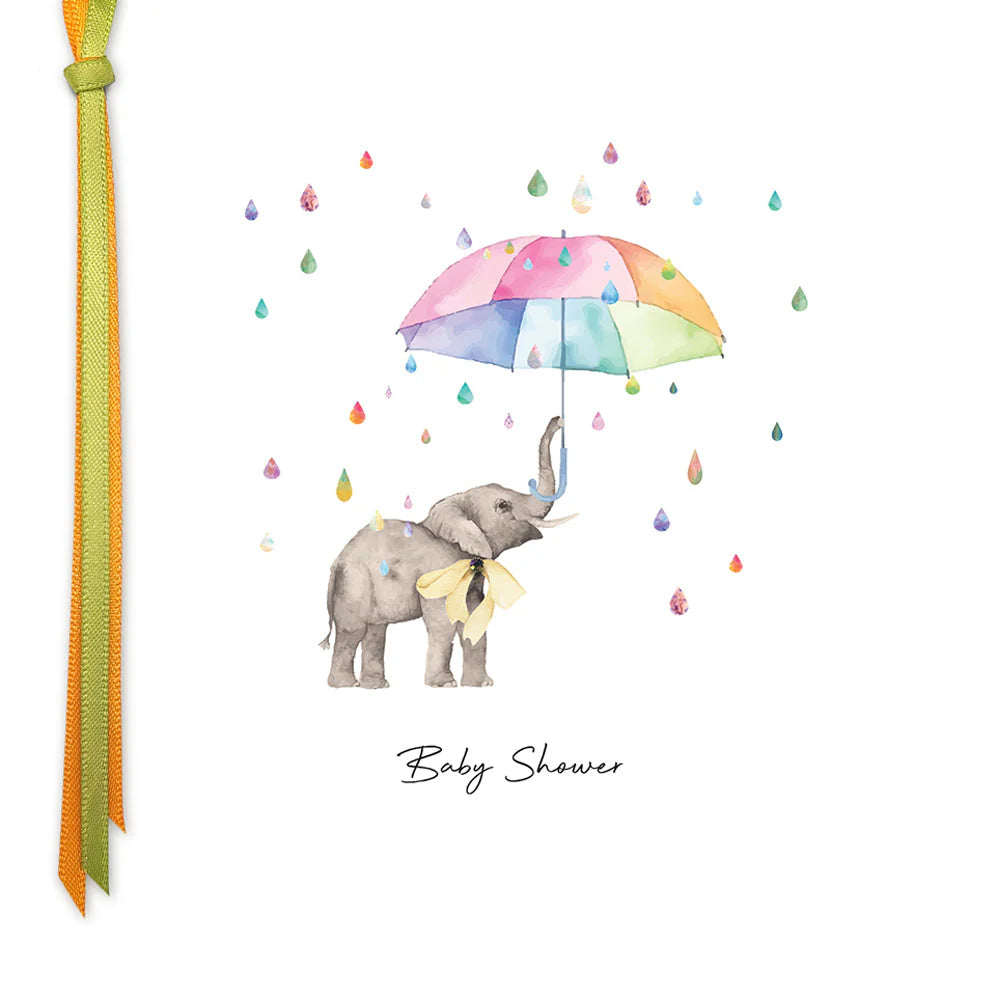Baby Shower Card from Five Dollar Shake by Cornucopia Home and Gift, featuring colorful, festive design for celebrating a new arrival.