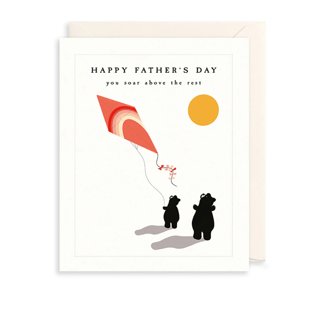 Soar Above Father's Day card by The Art File featuring an uplifting design, suitable for celebrating fathers.