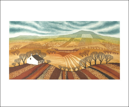 Art Angels Shepherds Cottage card by Cornucopia Home and Gift featuring a charming cottage scene with shepherds, suitable for greeting cards.