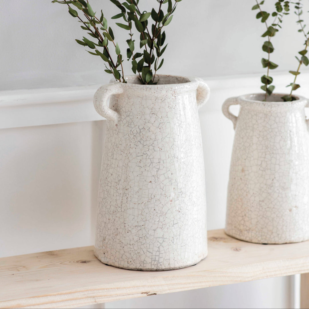 Garden Trading Ravello Large White Ceramic Vase