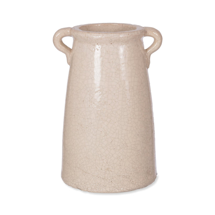 Small Ceramic Ravello Vase by Garden Trading, designed by Cornucopia Worcester, showing a textured, pastel-colored ceramic vase.