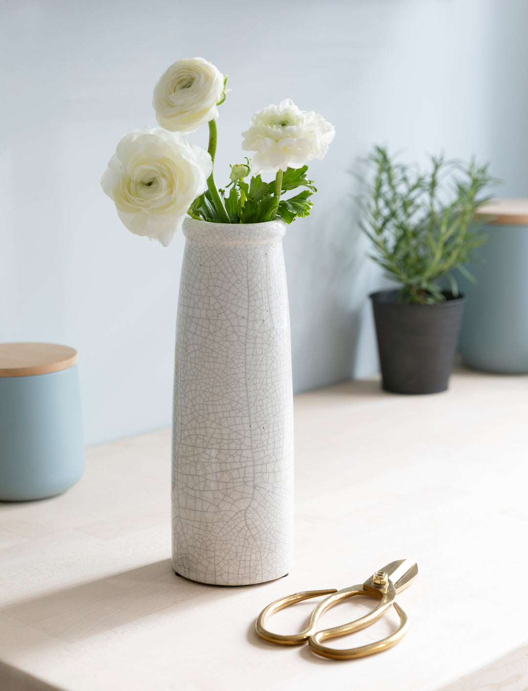 Ravello Bottle Vase - White