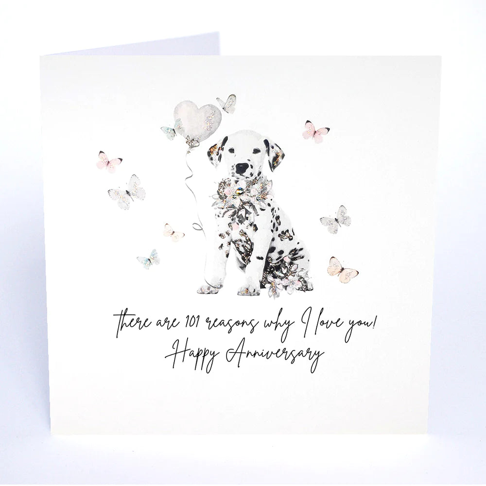 Happy anniversary card from Five Dollar Shake by Cornucopia Home and Gift, featuring vibrant floral and celebratory design.