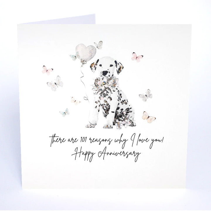 Happy anniversary card from Five Dollar Shake by Cornucopia Home and Gift, featuring vibrant floral and celebratory design.