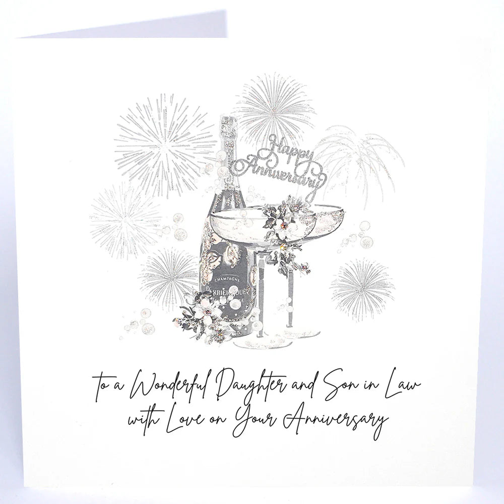 Five Dollar Shake anniversary card from Cornucopia Home and Gift with heartfelt message for daughter and son-in-law.