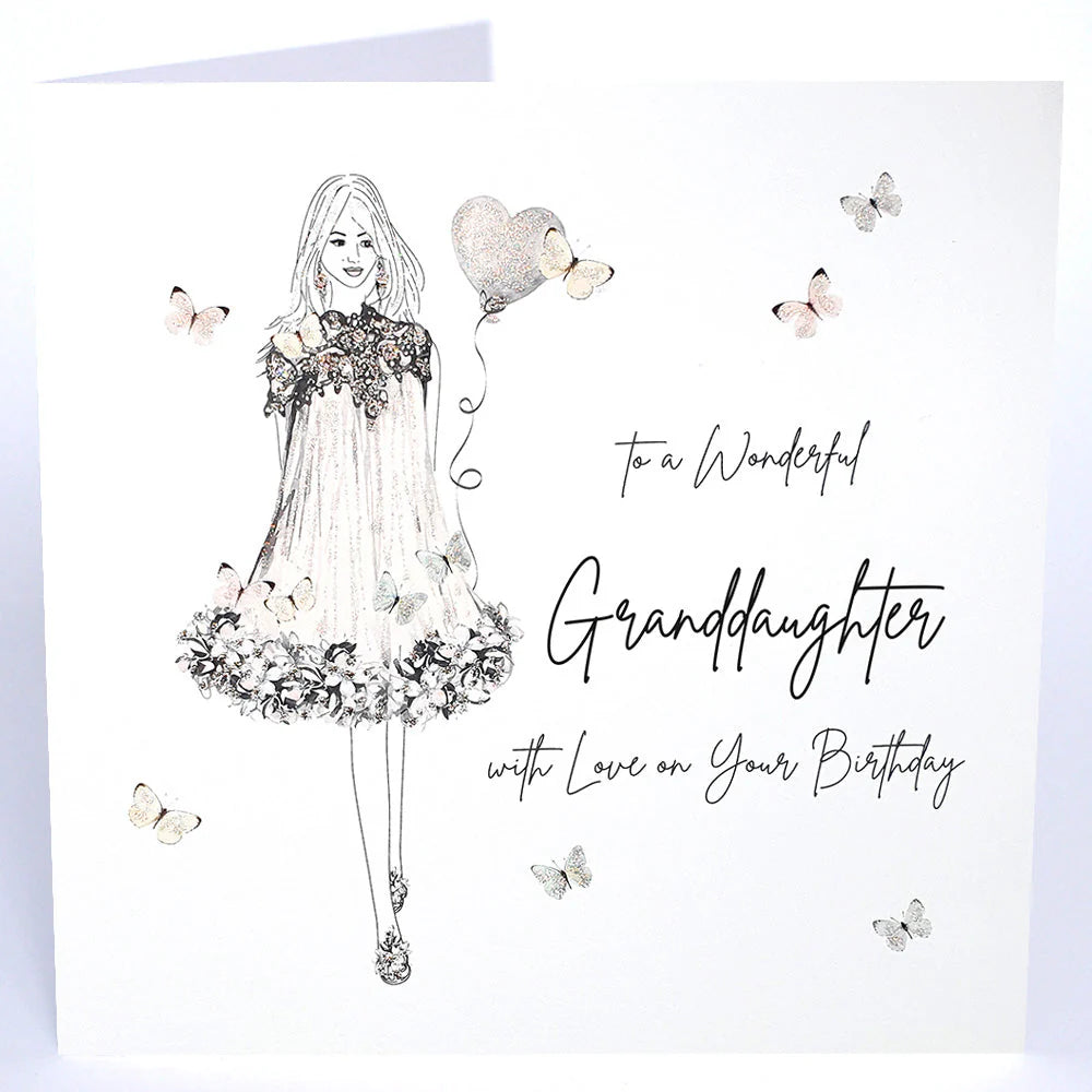 To a Wonderful Granddaughter, with Love on Your Birthday Card