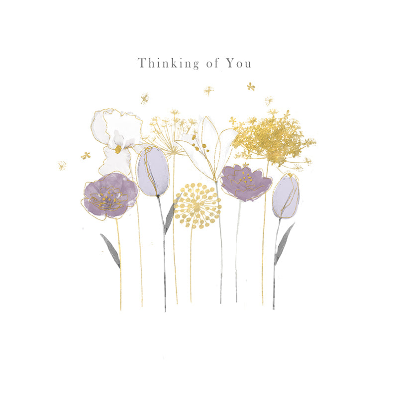 Thinking of you greeting card by Hammond Gower from Cornucopia Home and Gift, featuring a heartfelt design on the front.