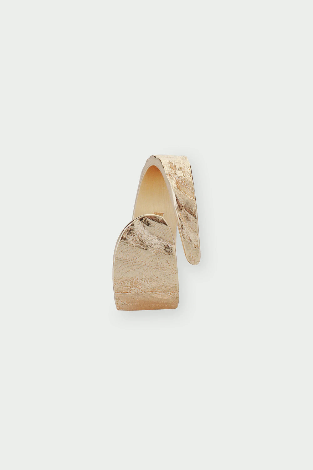 Gold Riva Ring by Tutti & Co, featuring a sleek, rounded design displayed on a neutral background.
